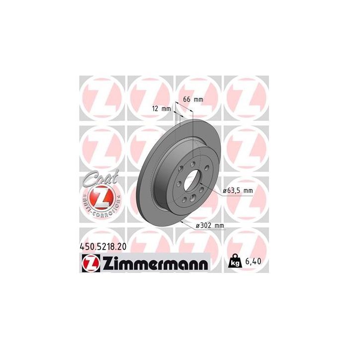 Тормозной диск ZIMMERMANN 450.5218.20