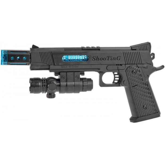 Игрушечное оружие ZIPP Toys Пистолет свето-звуковой Colt 1911 , черный (828B) изображение 3