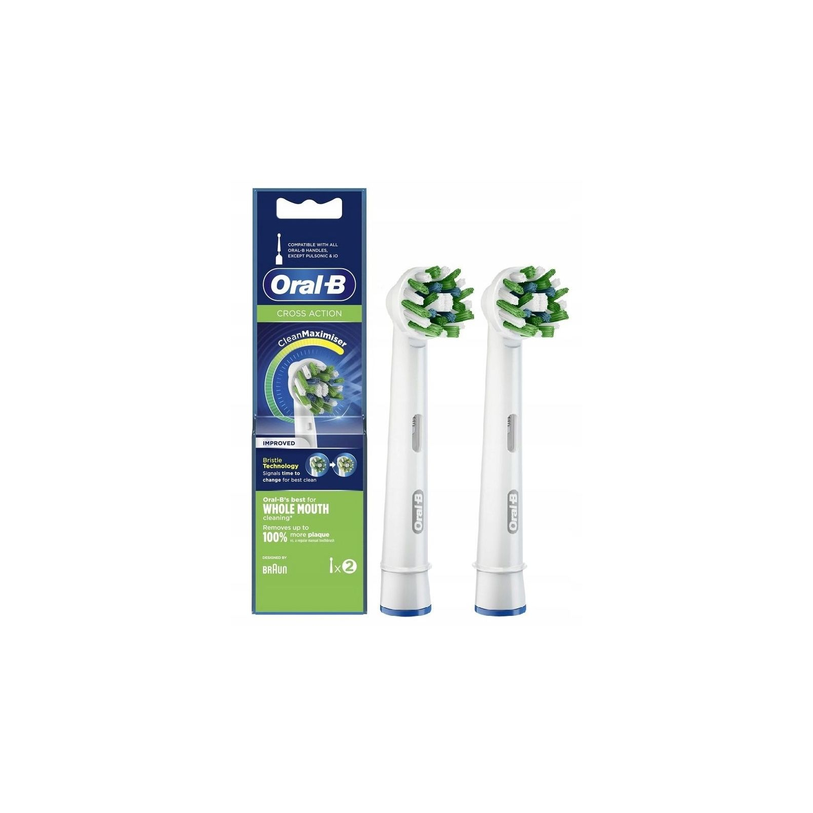 Насадка для зубной щетки Oral-B Cross Action EB50RB CleanMaximiser (2)