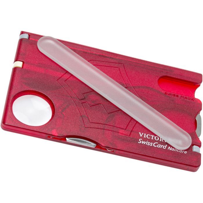 Мультитул Victorinox SwissCard NailCare Transparent Red (0.7240.T) зображення 3