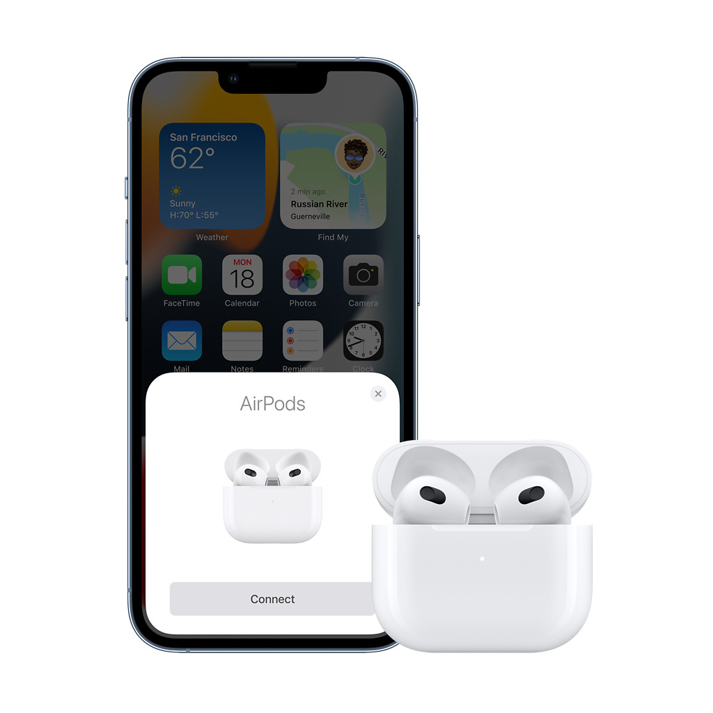 Навушники Apple AirPods (3rd generation) with Wireless Charging Case (MME73TY/A) зображення 5
