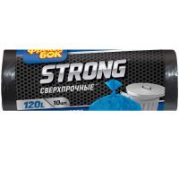 Пакеты для мусора Фрекен БОК Strong сверхпрочные Черные 120 л 10 шт. (4820048480352)