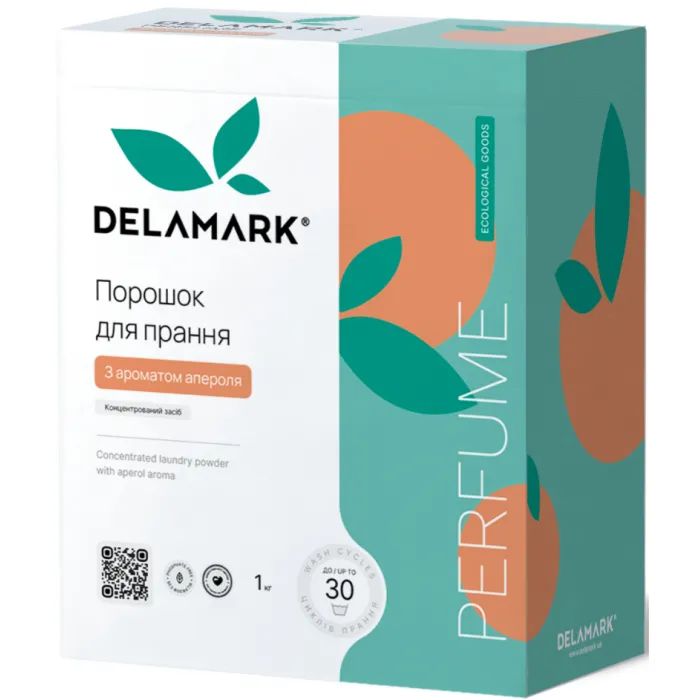 Пральний порошок DeLaMark з ароматом Апероля 1 кг (4820152332509) > ціни в Києві та Україні Пральний порошок DeLaMark з ароматом Апероля 1 кг (4820152332509)