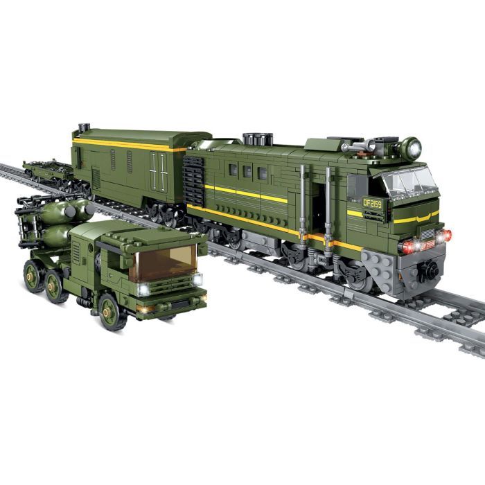 Конструктор ZIPP Toys Потяг DF2159 з рельсами, зелений на радіокеруванні (98252) зображення 2