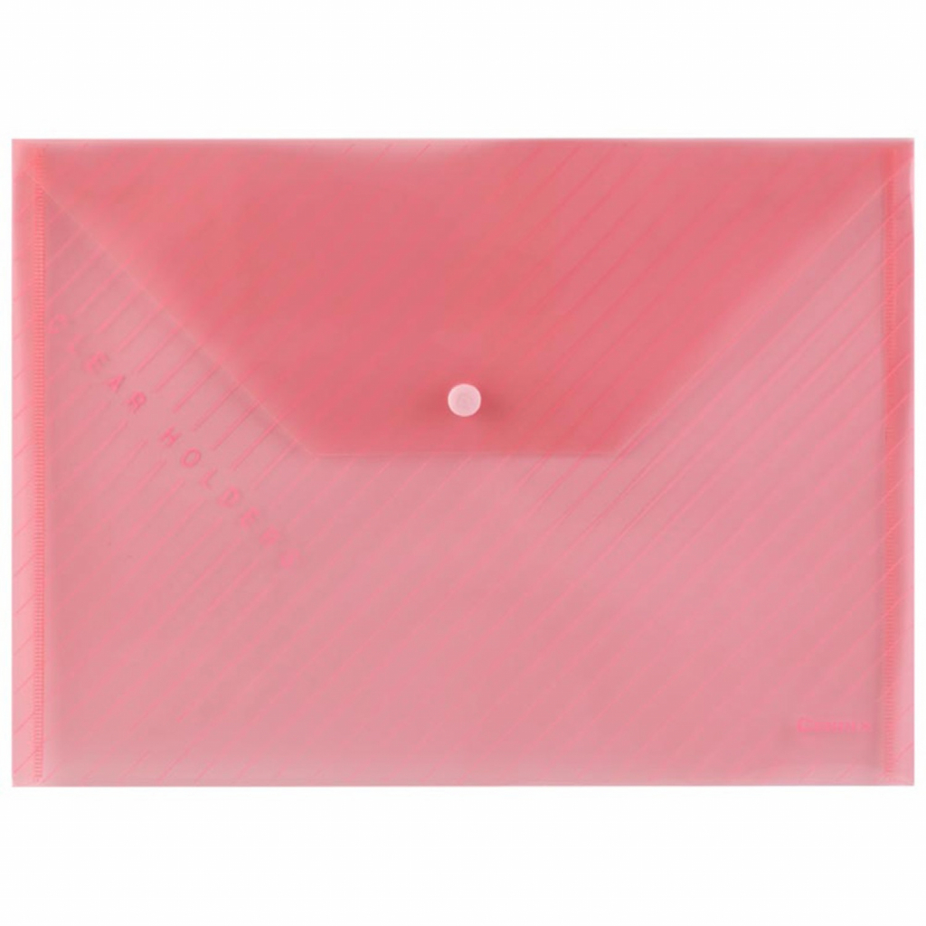 Папка - конверт Comix А4, прозора червона (FOLD-COM-C330-R)