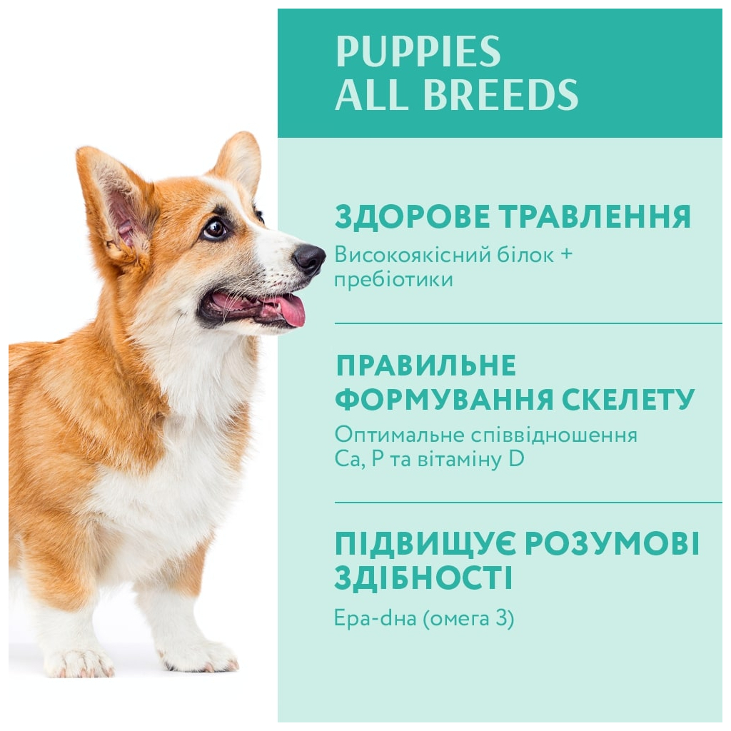 Сухий корм для собак Optimeal для цуценят всіх порід зі смаком індички 20 кг (4820083908156) зображення 3