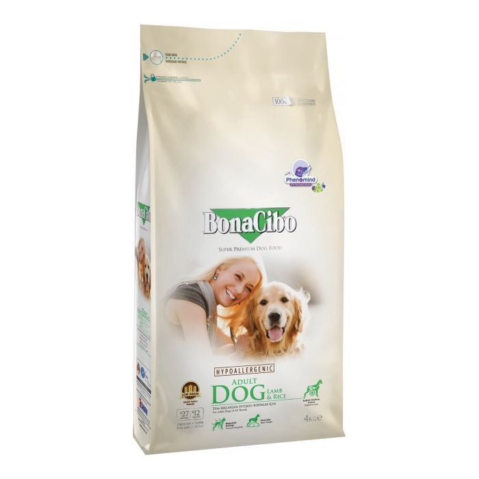 Сухой корм для собак BonaCibo Adult Dog Lamb&Rice 4 кг (BC406168)