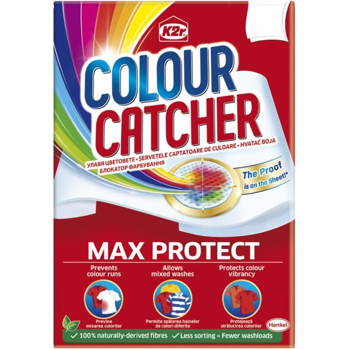 Салфетки для стирки K2r Colour Catcher цветопоглащающие 10 шт. (9000101528824/9000101015980)