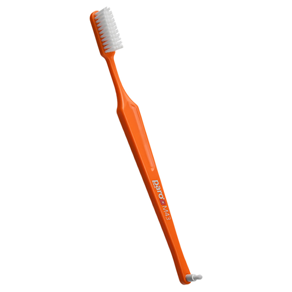 Зубна щітка Paro Swiss M43 середньої жорсткості Помаранчева (7610458007082-orange)