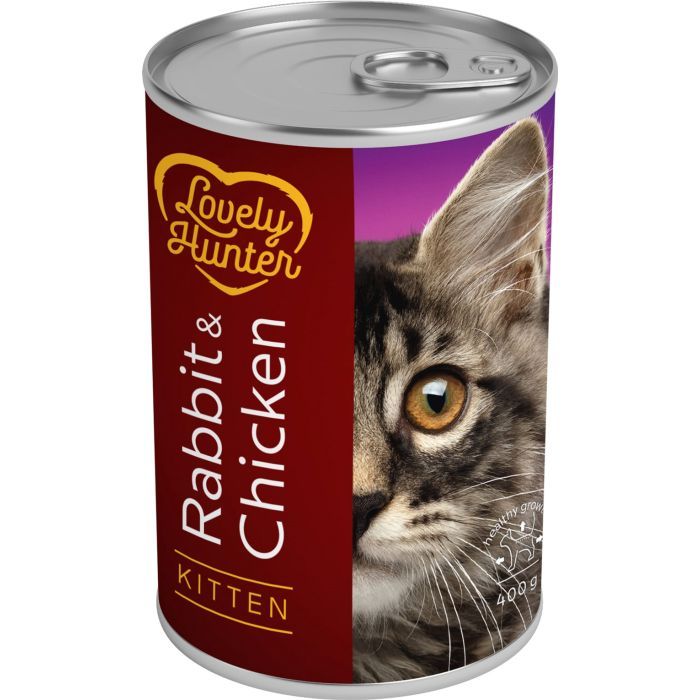 Консервы для кошек Lovely Hunter Kitten Rabbit&Chicken 400 г (LHU45347)