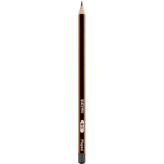 Карандаш графитный Maped BLACK PEPS, HB, без ластика (MP.850021)