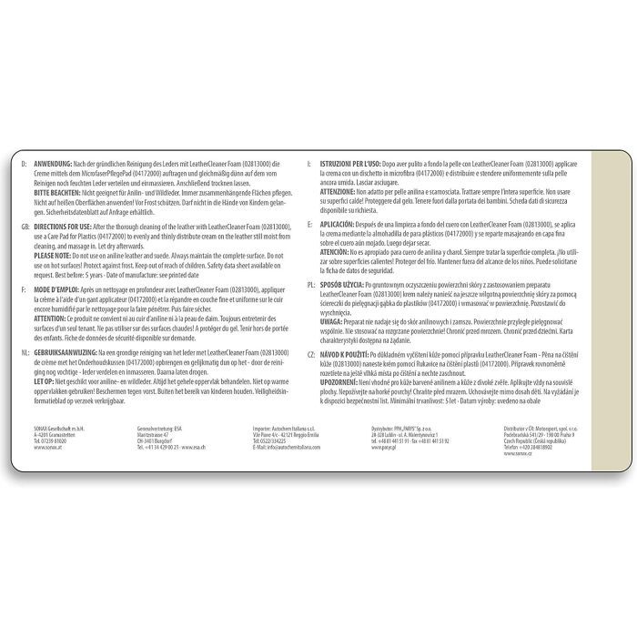 Автомобильный очиститель Sonax PROFILINE Leather Protection 1 л (282300) изображение 3