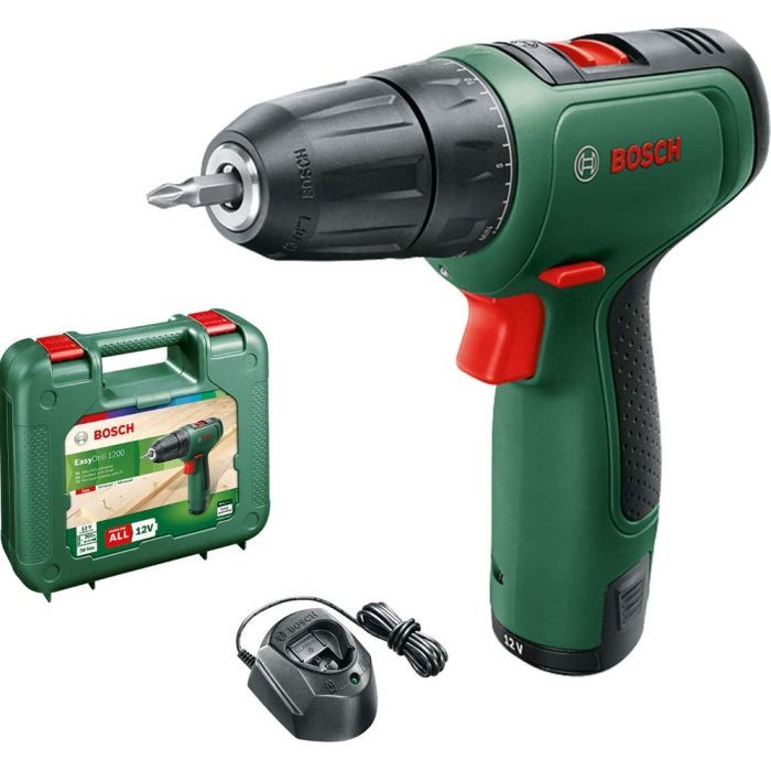 Шуруповерт Bosch EasyDrill 1200, 12В, 1х1.5Ач, ЗУ, кейс (0.603.9D3.006) изображение 6