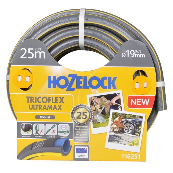 Поливочный шланг HoZelock d19мм 50м Tricoflex Ultraмax 116252 (12061)