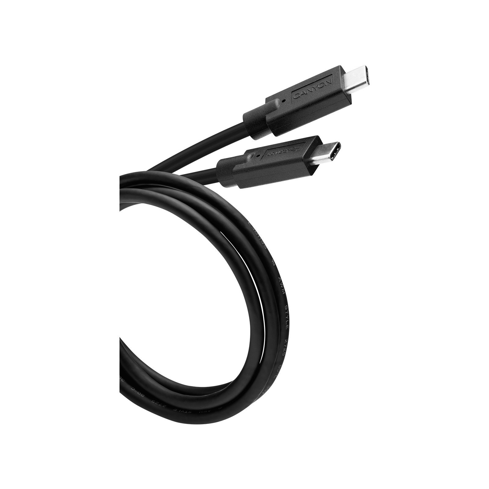 Дата кабель USB-C to USB-C 1.2m 100W 20V/ 5A black Canyon (CNS-USBC9B) зображення 2