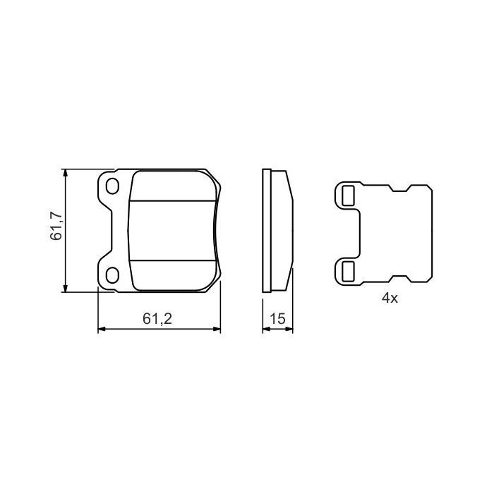 Гальмівні колодки Bosch 0 986 490 500 зображення 7