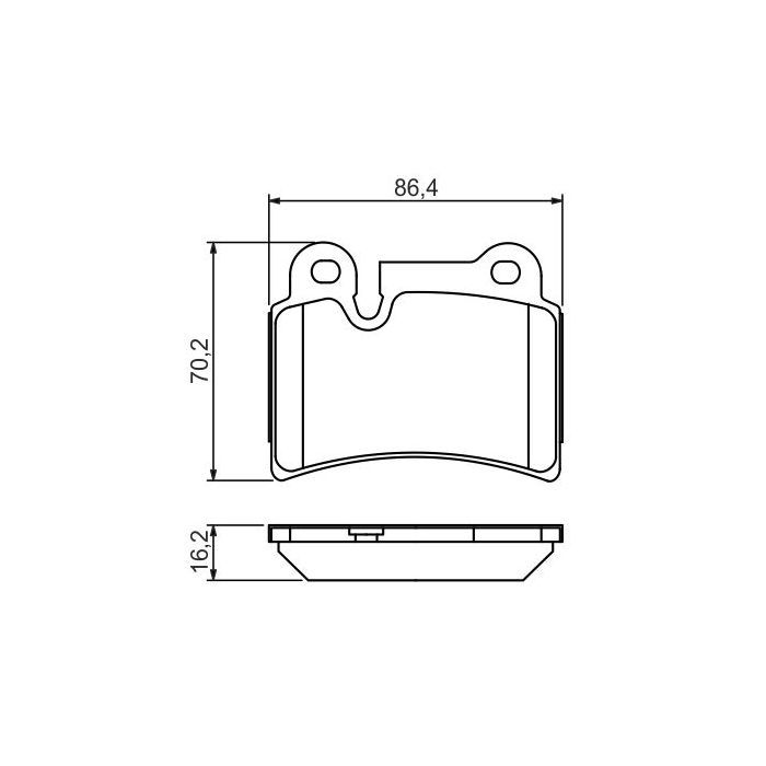 Гальмівні колодки Bosch 0 986 494 210 зображення 4