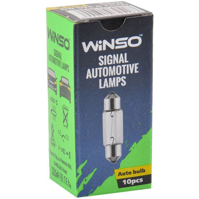 Автолампа WINSO C5W 5W SV8.5 T11*37 (725180) зображення 2