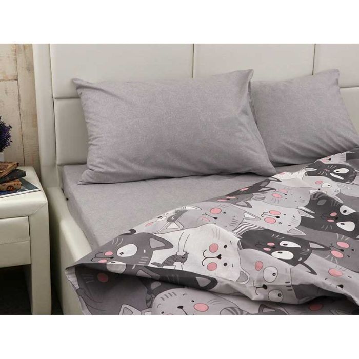 Постельное белье Руно Бязь Grey Cat полуторный (677.114Б_Grey Cat) изображение 2