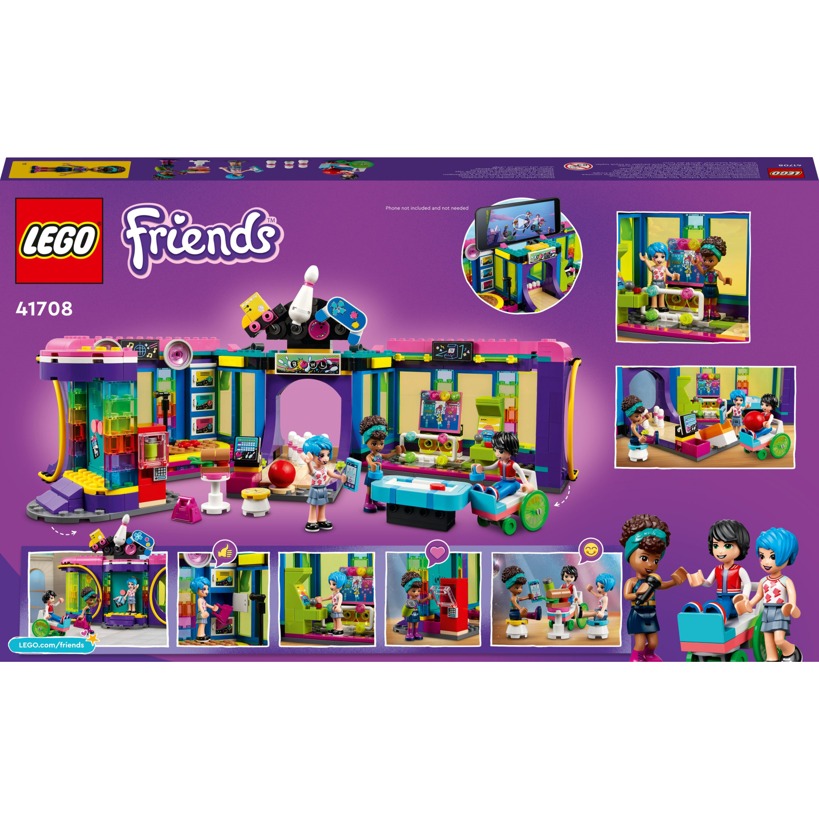Конструктор LEGO Friends Диско-аркада на роликах 642 деталей (41708) зображення 9