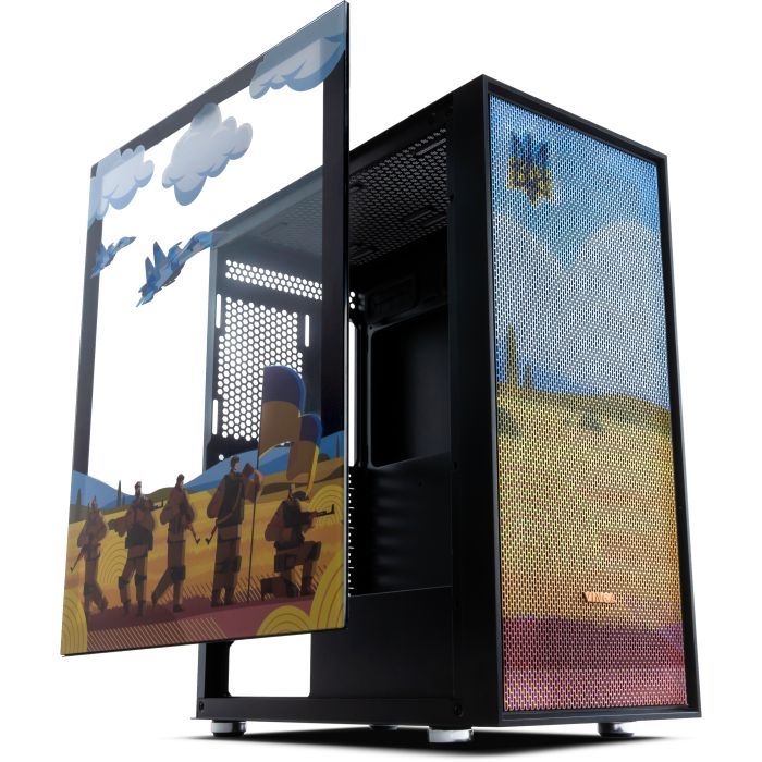 Корпус Vinga Pillar Black Freedom soldiers (01230011782) изображение 2