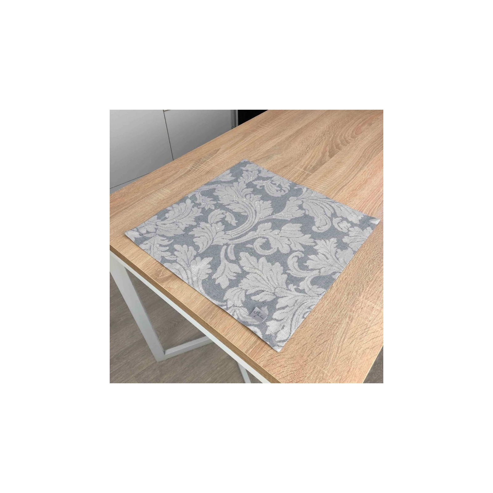 Серветка на стіл Прованс Сяйво Сіре срібло 40х40 см (4823093436091) зображення 2