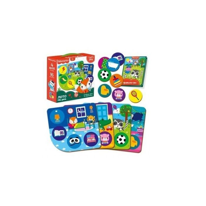 Настольная игра Vladi Toys Fisher Price. Лото. Мой день (VT2910-02) изображение 2