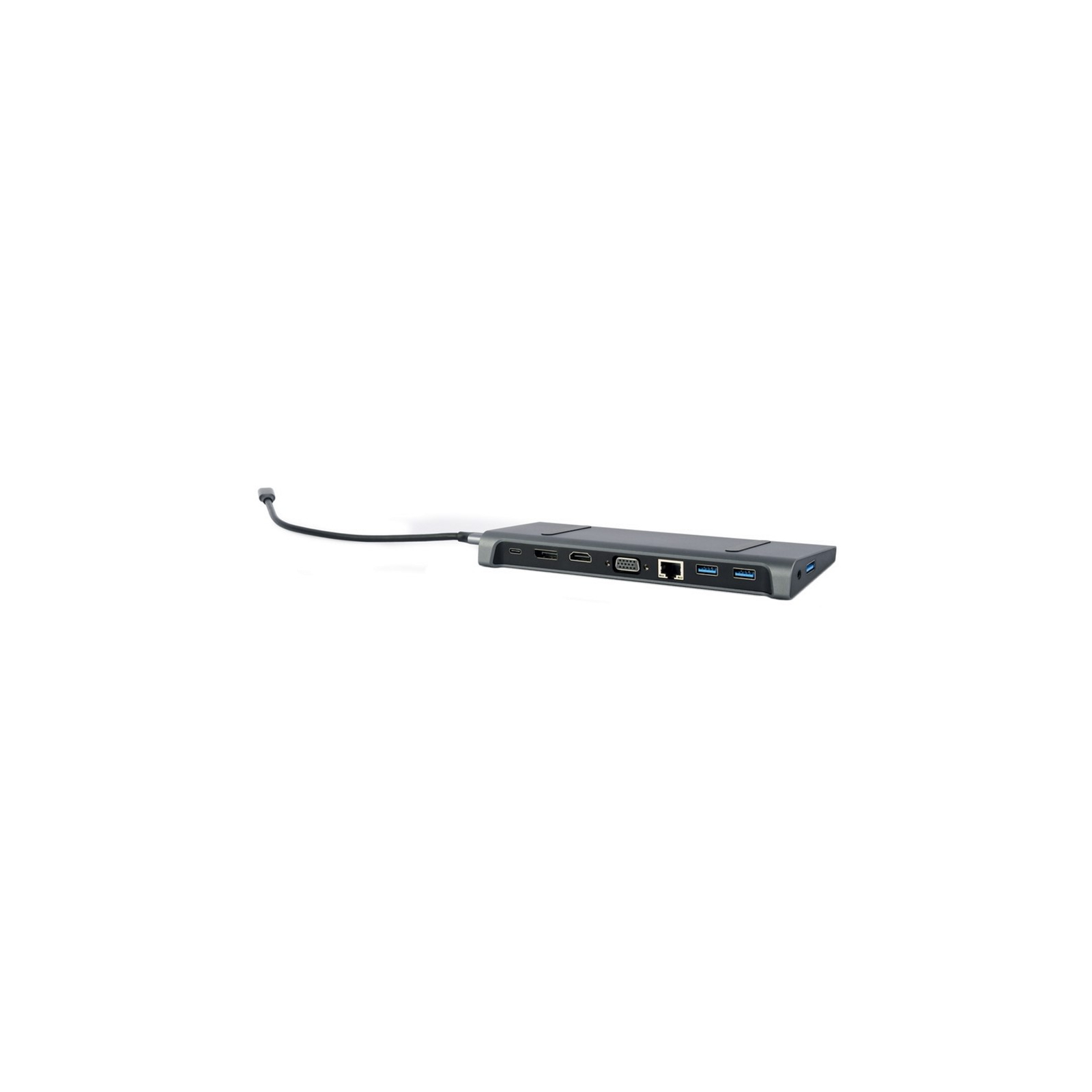 Концентратор Cablexpert USB-C 9-in-1 (USB-hub + HDMI/VGA/PD/CR/LAN/3.5mm) (A-CM-COMBO9-02) зображення 4