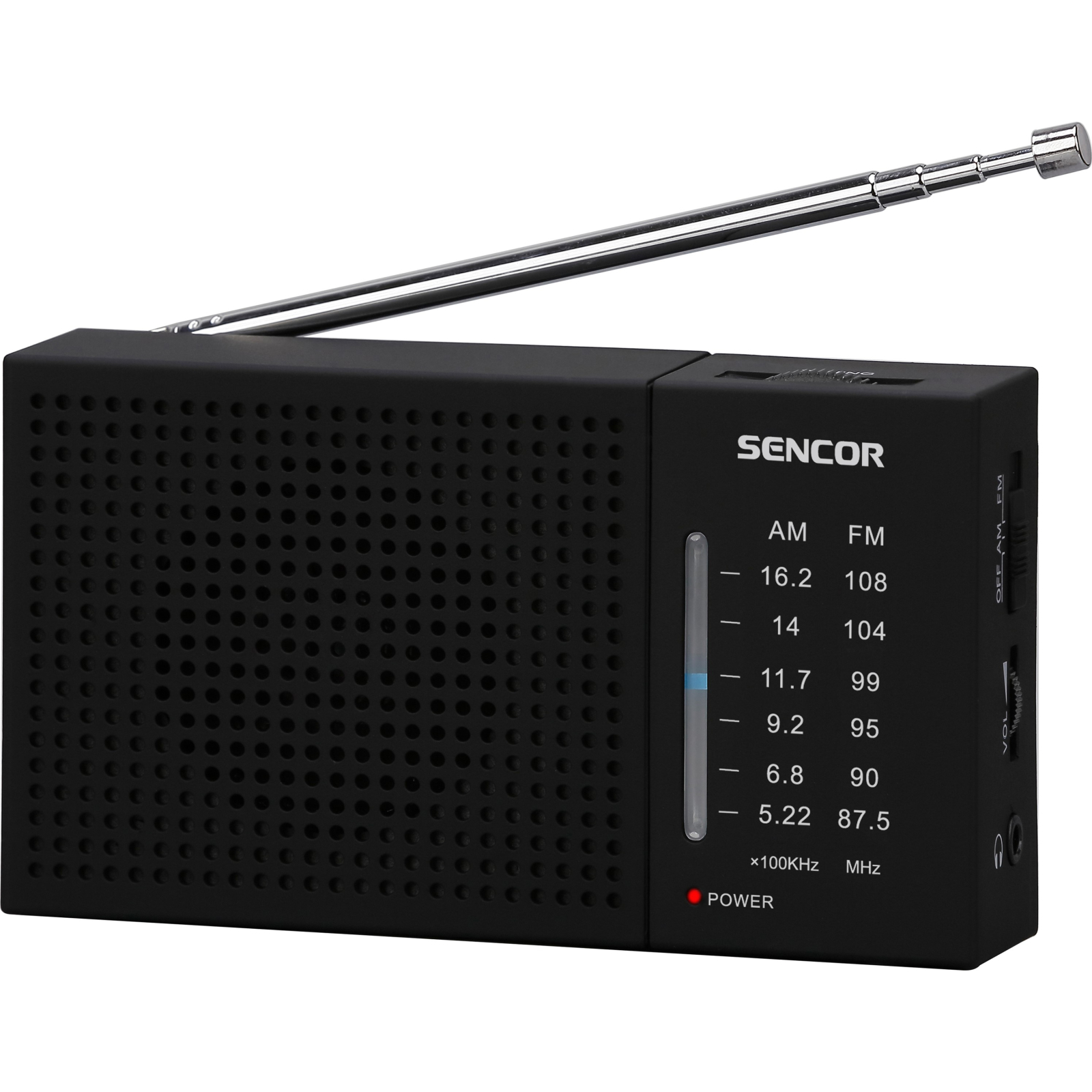 Портативний радіоприймач Sencor SRD 1800 Black (35053031)
