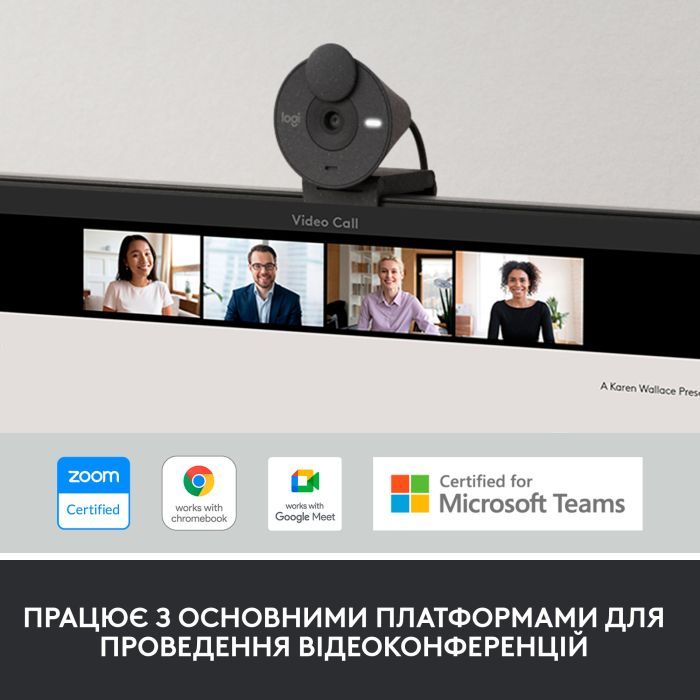 Веб-камера Logitech Brio 300 FHD Rose (960-001448) изображение 7