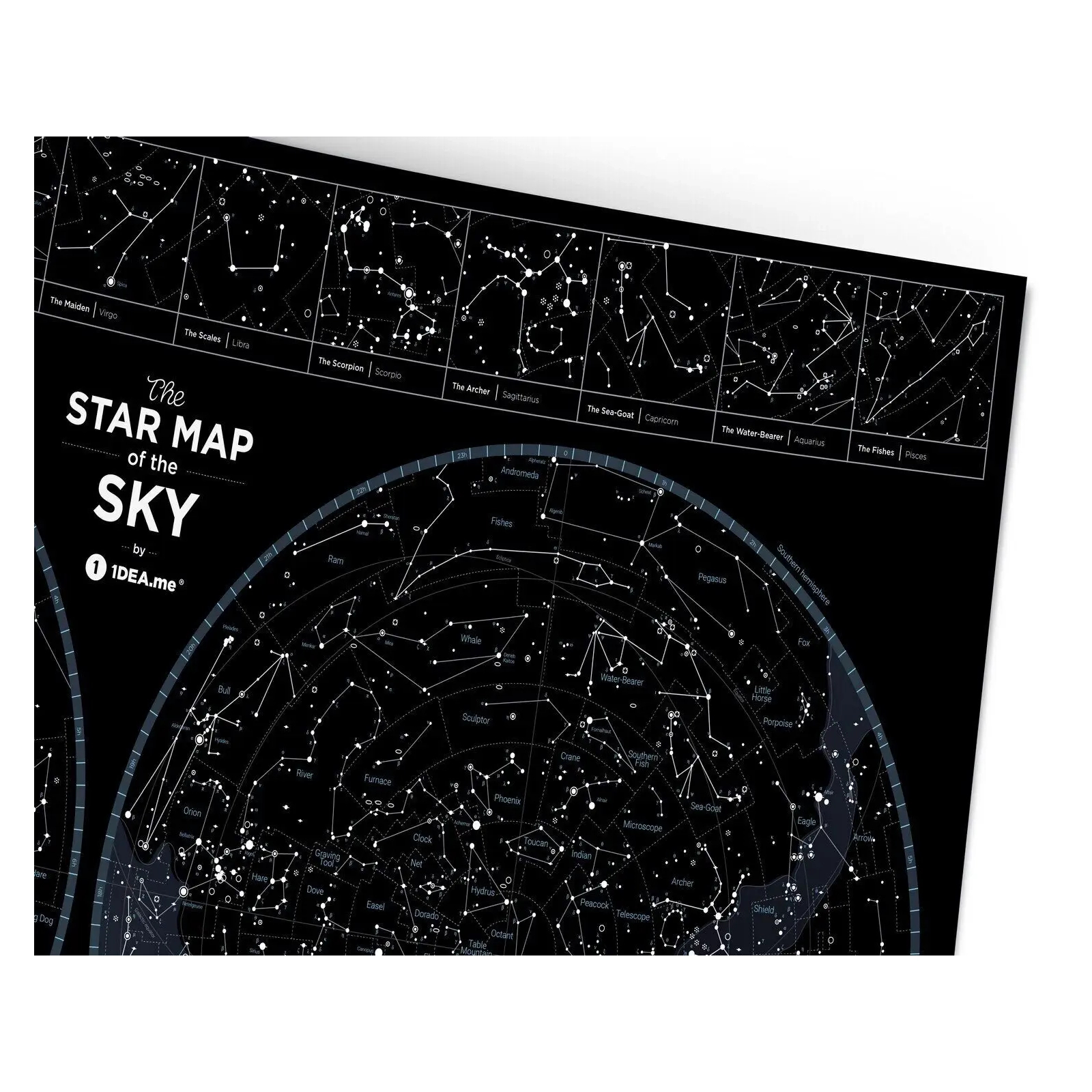 Скретч карта 1DEA.me Карта зоряного неба Star map of the sky (13033) зображення 5