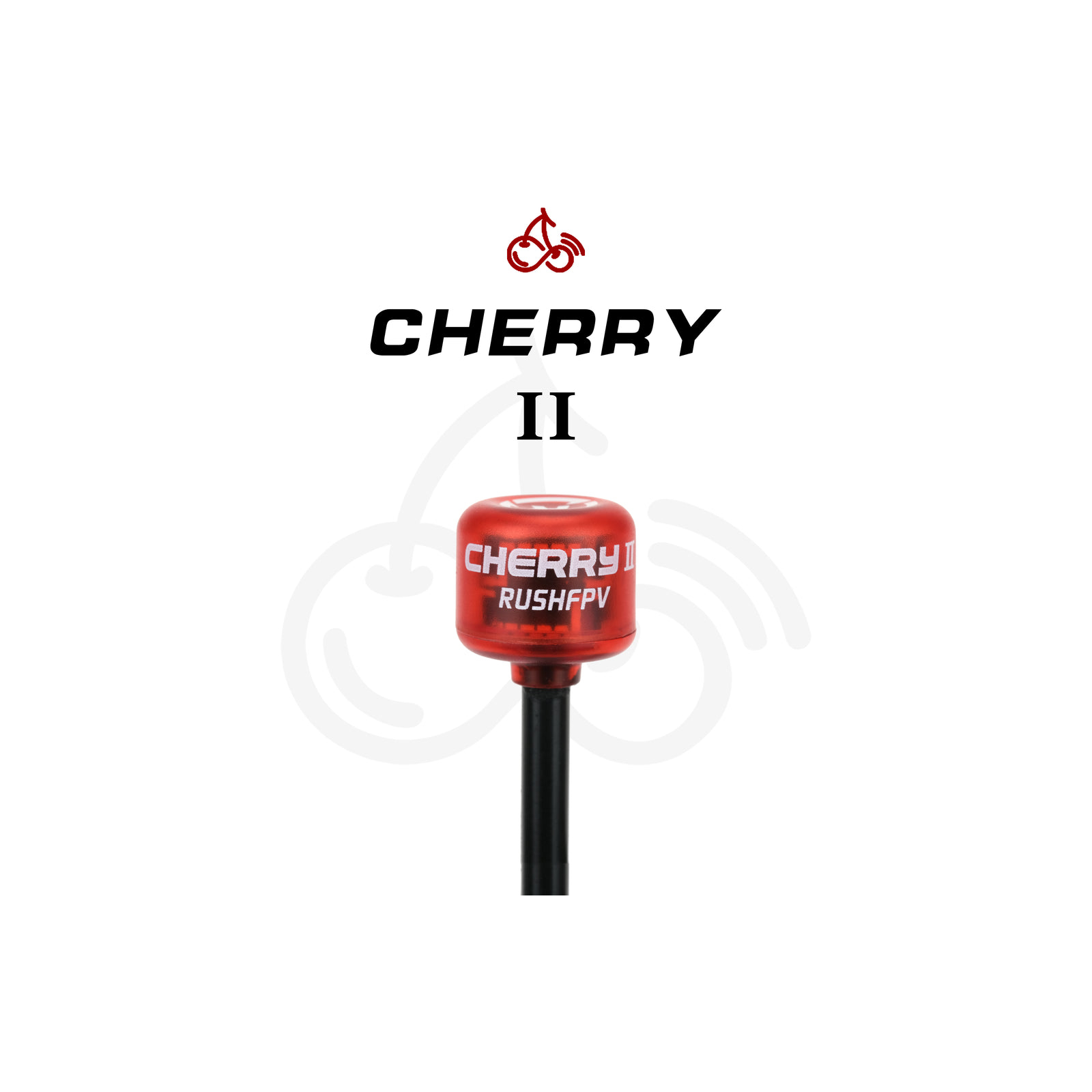 Антена для дрона RushFPV Cherry II MMCX-JW90 RHCP Transparent Red (DC11R) зображення 3