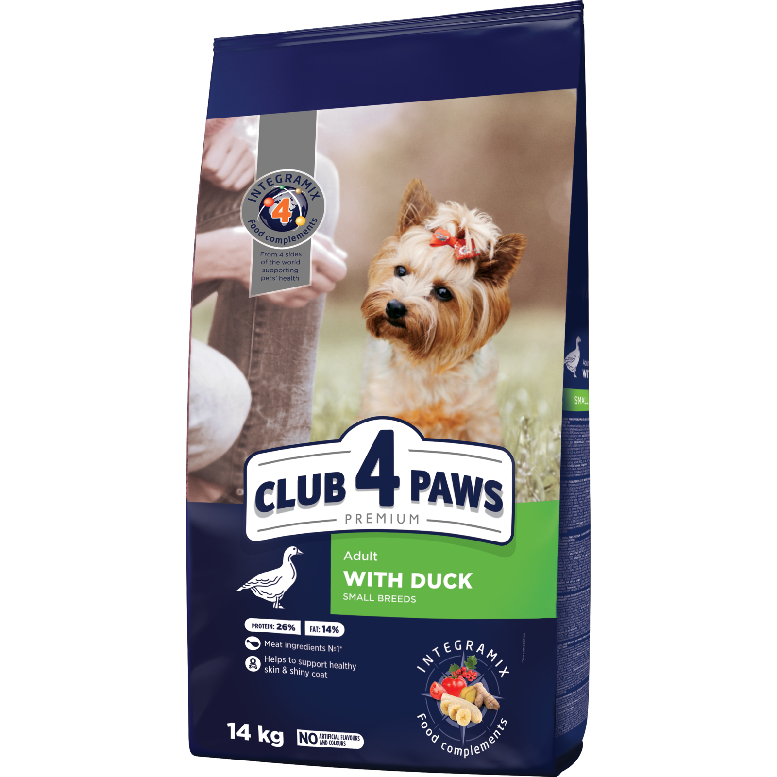 Сухий корм для собак Club 4 Paws Преміум. Для малих порід з качкою 14 кг (4820215368964)