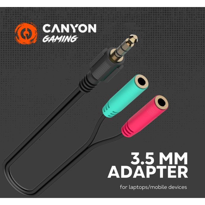 Наушники Canyon Interceptor GH-8A Black-Orange (CND-SGHS8A) изображение 5