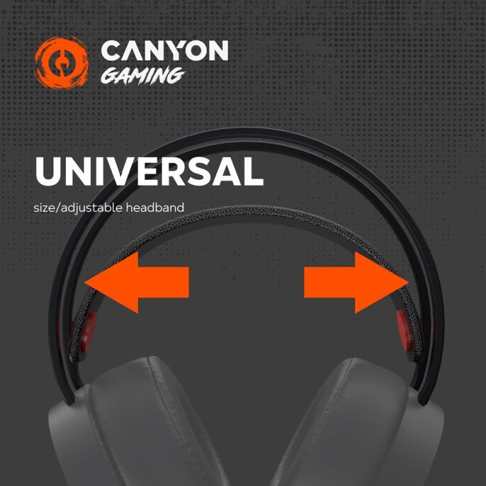 Наушники Canyon Interceptor GH-8A Black-Orange (CND-SGHS8A) изображение 7