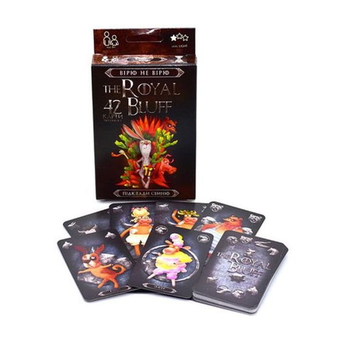 Настольная игра Danko Toys Верю не верю (The Royal Bluff) черные, украинский (RBL-01-01U) изображение 2