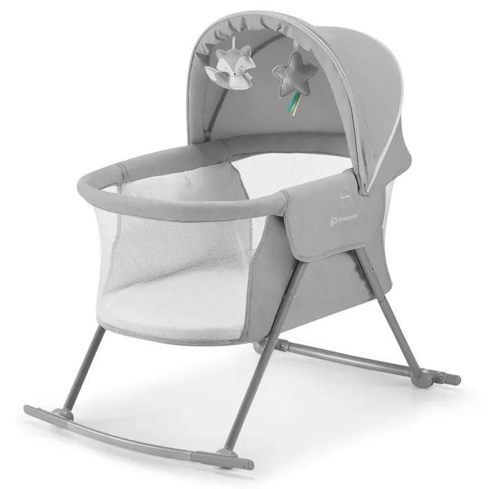 Кроватка Kinderkraft качели Lovi Grey 3 в 1 (5902533913503)