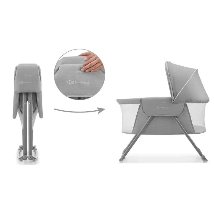 Кроватка Kinderkraft качели Lovi Grey 3 в 1 (5902533913503) изображение 9