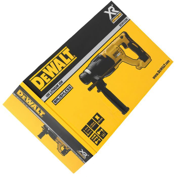 Перфоратор DeWALT безщітковий, SDS-Plus, 18 В, 2.1 Дж, 3 реж. (без АКБ та ЗП) (DCH133N) зображення 4