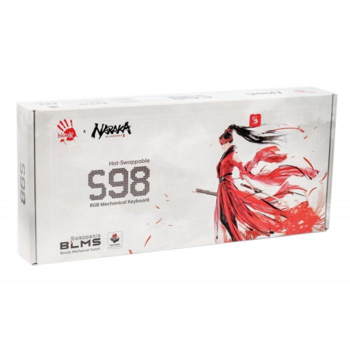 Клавиатура A4Tech Bloody S98 RGB Red Switch USB Naraka (Bloody S98 Naraka) изображение 12