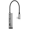 Концентратор Baseus USB3.1 Type-C to HDMI/USB 3.0x3/TF,SD/Type C PD/3.5mm (CAHUB-WJ0G) зображення 2