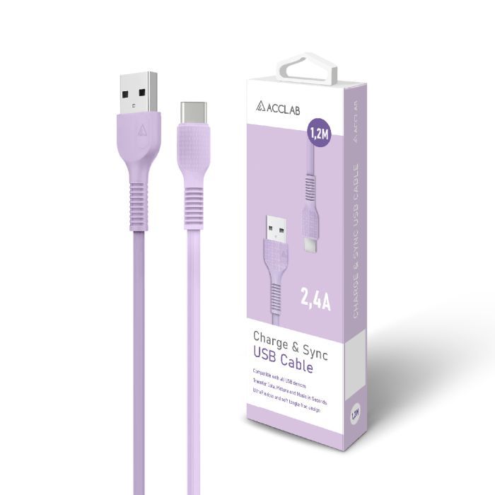 Дата кабель USB 2.0 AM to USB-C 1.2m Mint ACCLAB (1283126518256) зображення 6