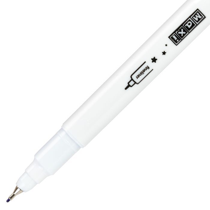Фломастеры Maxi кисточки BRUSH-TIPPED + лайнеры 2в1, 12 цветов, линия 0,4-6 мм (MX15239) изображение 4