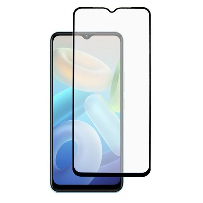 Скло захисне Dengos Full Glue Vivo Y02 (black) (TGFG-276) зображення 2