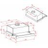 Витяжка кухонна Perfelli TL 5212 WH 700 LED зображення 12
