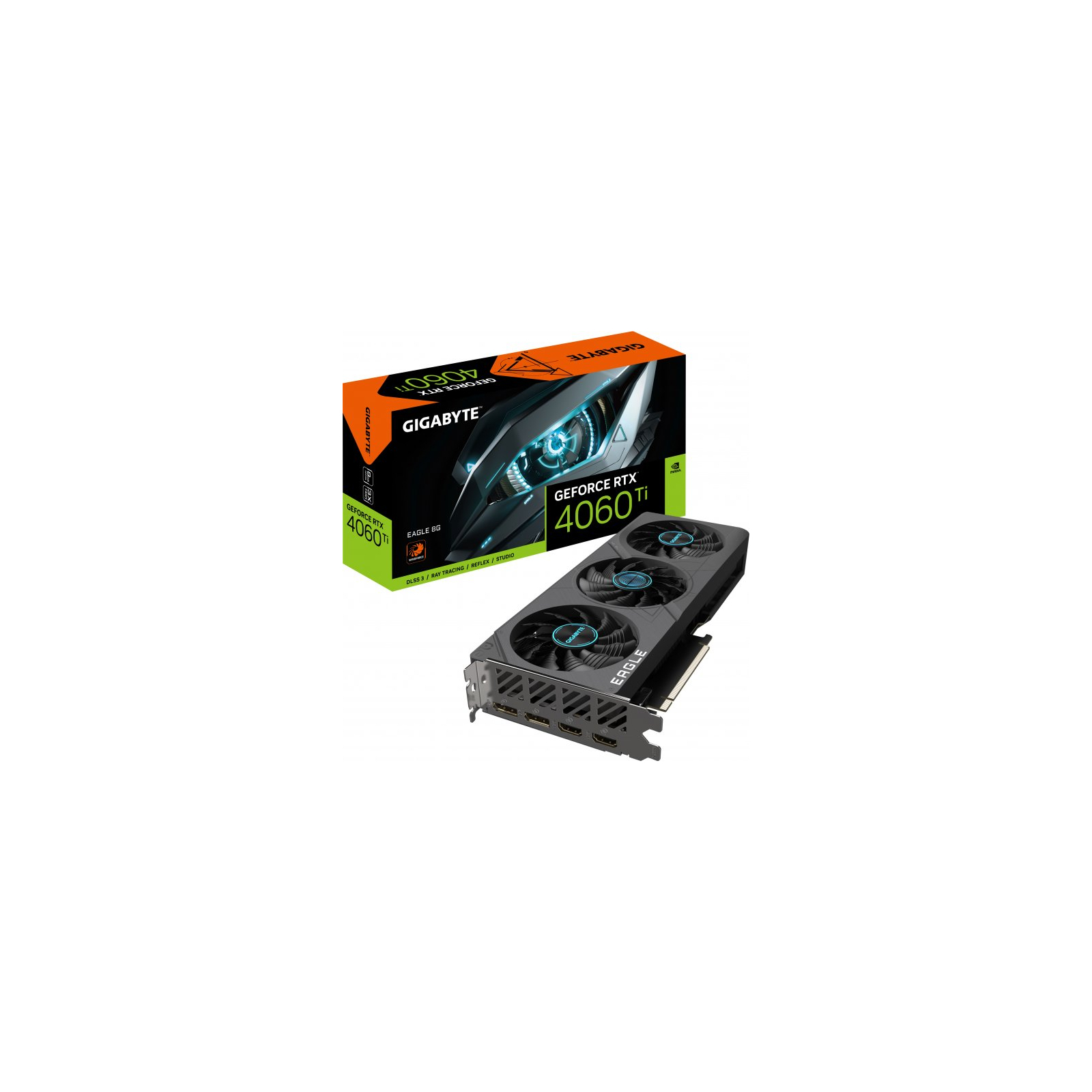 Відеокарта GIGABYTE GeForce RTX4060Ti 8Gb EAGLE (GV-N406TEAGLE-8GD) зображення 2