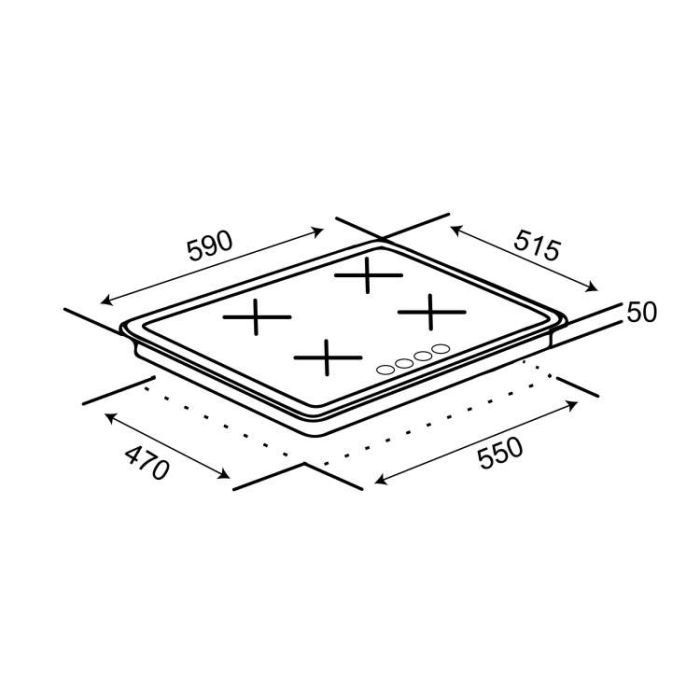 Варочна поверхня Ventolux HG640-MA3 S (X) зображення 8