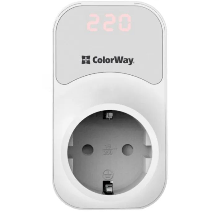 Реле напряжения ColorWay DS1, white (CW-VR16-01D)