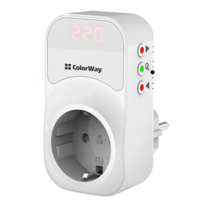 Реле напряжения ColorWay DS1, white (CW-VR16-01D) изображение 2