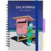 Блокнот Optima California B6 с разделителями 100 листов, клетка (O20358-17)